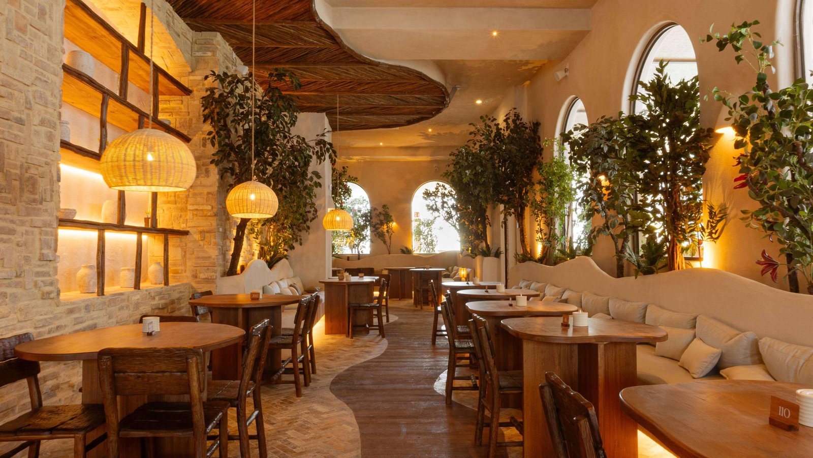 El interior de un restaurante
